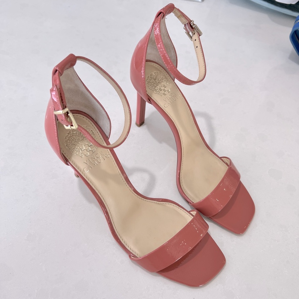 Vince Camuto Pink Patent Leather Heels - Picture 2 of 10